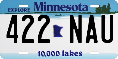 MN license plate 422NAU