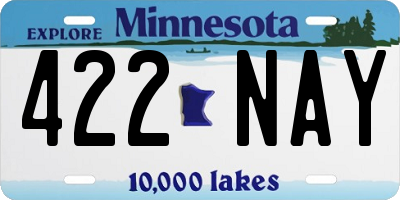 MN license plate 422NAY