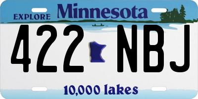 MN license plate 422NBJ