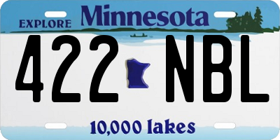 MN license plate 422NBL