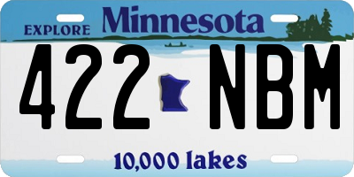 MN license plate 422NBM
