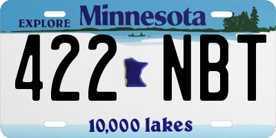 MN license plate 422NBT