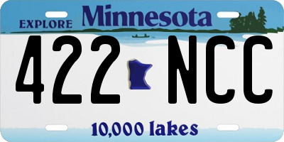 MN license plate 422NCC