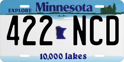 MN license plate 422NCD