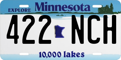 MN license plate 422NCH