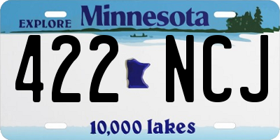 MN license plate 422NCJ