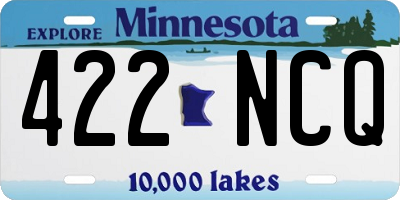 MN license plate 422NCQ