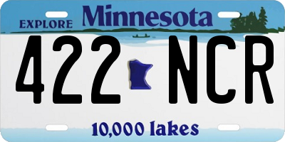 MN license plate 422NCR