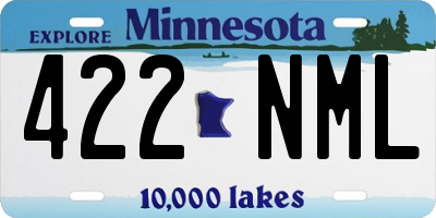 MN license plate 422NML