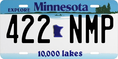 MN license plate 422NMP