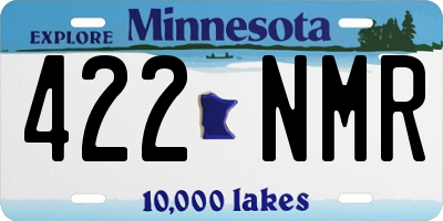 MN license plate 422NMR
