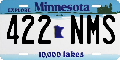 MN license plate 422NMS