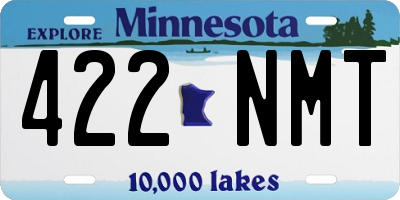 MN license plate 422NMT