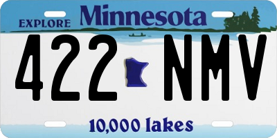MN license plate 422NMV