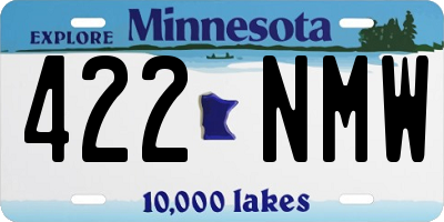 MN license plate 422NMW