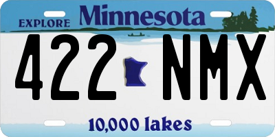 MN license plate 422NMX