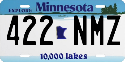 MN license plate 422NMZ