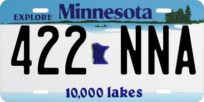 MN license plate 422NNA