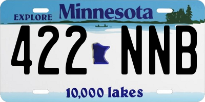 MN license plate 422NNB