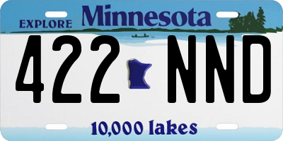 MN license plate 422NND