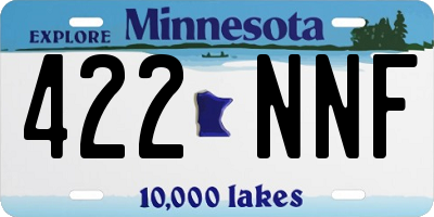 MN license plate 422NNF