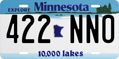 MN license plate 422NNO