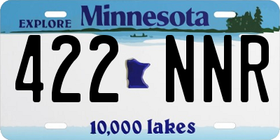MN license plate 422NNR