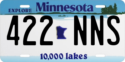 MN license plate 422NNS
