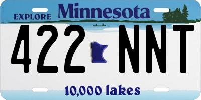 MN license plate 422NNT