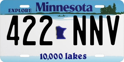 MN license plate 422NNV