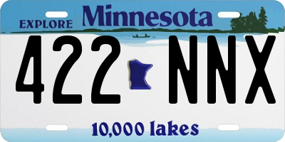 MN license plate 422NNX