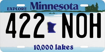 MN license plate 422NOH