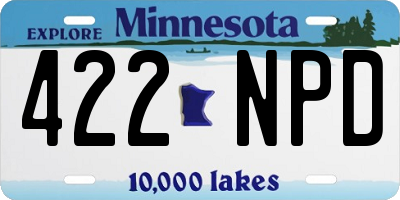 MN license plate 422NPD