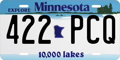 MN license plate 422PCQ