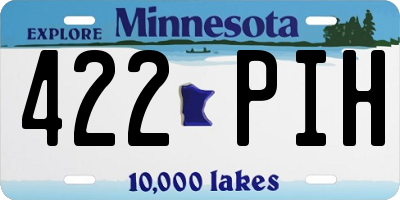 MN license plate 422PIH