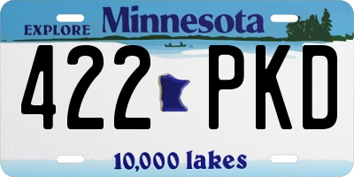 MN license plate 422PKD