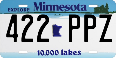 MN license plate 422PPZ