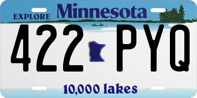 MN license plate 422PYQ