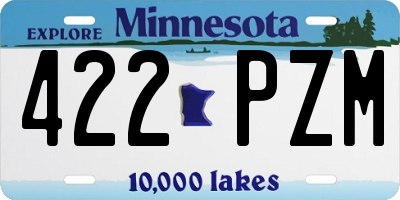 MN license plate 422PZM
