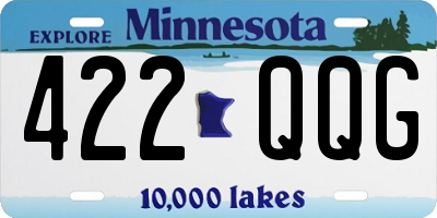 MN license plate 422QQG