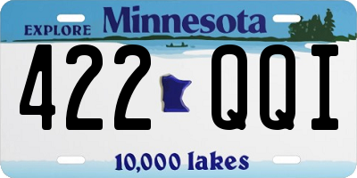 MN license plate 422QQI