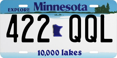 MN license plate 422QQL