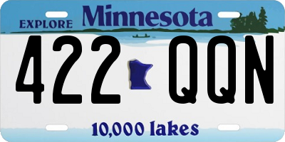 MN license plate 422QQN