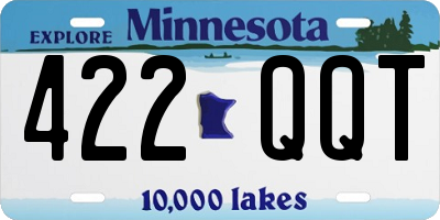 MN license plate 422QQT