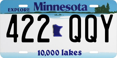 MN license plate 422QQY