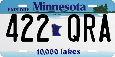MN license plate 422QRA