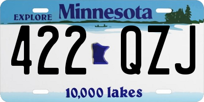 MN license plate 422QZJ
