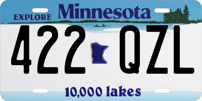 MN license plate 422QZL