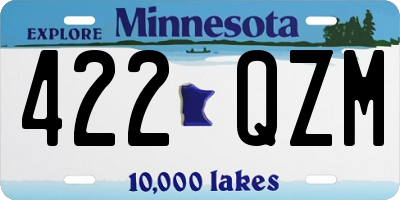 MN license plate 422QZM
