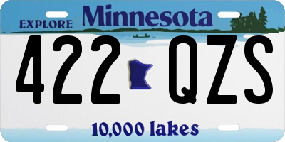 MN license plate 422QZS